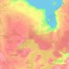 Topografische Karte Ontario, Reliefkarte, Höhenkarte