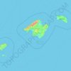 Topografische Karte Balearische Inseln, Höhe, Relief