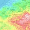 Topografische Karte België, Höhe, Relief