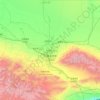 Topografische Karte Urumtschi, Reliefkarte, Höhenkarte