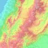 Topografische Karte Cauca, Reliefkarte, Höhenkarte