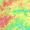 Topografische Karte Hoeilaert, Reliefkarte, Höhenkarte