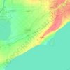 Topografische Karte Chatham-Kent, Reliefkarte, Höhenkarte