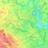 Topografische Karte Waterloo, Reliefkarte, Höhenkarte