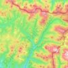 Topografische Karte Isaba/Izaba, Reliefkarte, Höhenkarte