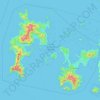 Topografische Karte Nationalpark Komodo, Höhe, Relief