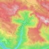 Topografische Karte Vallepietra, Höhe, Relief