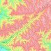 Topografische Karte Pandschschir, Höhe, Relief