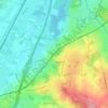 Topografische Karte Beersel, Reliefkarte, Höhenkarte