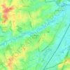 Topografische Karte Sint-Pieters-Leeuw, Reliefkarte, Höhenkarte