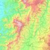 Topografische Karte Risaralda, Reliefkarte, Höhenkarte