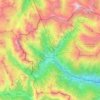 Topografische Karte Bardonecchia, Höhe, Relief