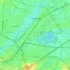 Topografische Karte Harelbeke, Reliefkarte, Höhenkarte