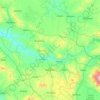 Topografische Karte Nevşehir, Reliefkarte, Höhenkarte
