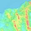 Topografische Karte Province de Fahs-Anjra, Höhe, Relief