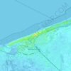 Topografische Karte Blankenberge, Reliefkarte, Höhenkarte