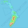 Topografische Karte Lord Howe Island, Höhe, Relief