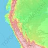 Topografische Karte Peru, Höhe, Relief