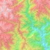 Topografische Karte Punakha, Höhe, Relief