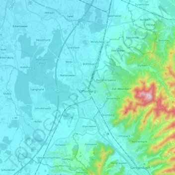 Offenburg Karte