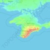 Topografische Karte Autonome Republik Krim, Höhe, Relief