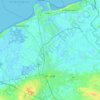 Topografische Karte Brügge, Reliefkarte, Höhenkarte