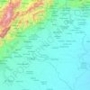 Topografische Karte Estado Portuguesa, Reliefkarte, Höhenkarte