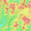 Topografische Karte Erro, Reliefkarte, Höhenkarte