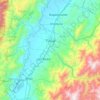 Topografische Karte Tuluá, Reliefkarte, Höhenkarte