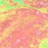 Topografische Karte Sivas, Reliefkarte, Höhenkarte