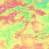 Topografische Karte Çorum, Reliefkarte, Höhenkarte