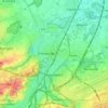 Topografische Karte Vilvoorde, Reliefkarte, Höhenkarte