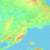 Topografische Karte Tekirdağ, Reliefkarte, Höhenkarte