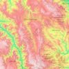 Topografische Karte Chachapoyas, Höhe, Relief