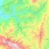 Topografische Karte Pueblo Rico, Reliefkarte, Höhenkarte