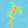 Topografische Karte Komodo, Höhe, Relief