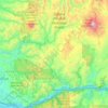 Topografische Karte Skamania County, Höhe, Relief
