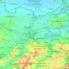 Topografische Karte Flandre orientale, Reliefkarte, Höhenkarte