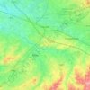 Topografische Karte Hasselt, Reliefkarte, Höhenkarte