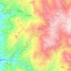Topografische Karte la uvita, Reliefkarte, Höhenkarte