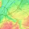 Topografische Karte Machelen, Reliefkarte, Höhenkarte