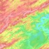 Topografische Karte Somme-Leuze, Höhe, Relief