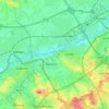 Topografische Karte Menin, Reliefkarte, Höhenkarte