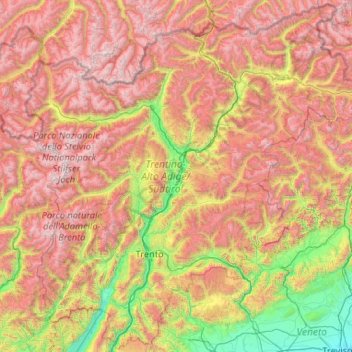 Südtirol Karte : Karte Sudtirol West - Mit hilfe der nachstehenden