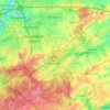Topografische Karte Tervueren, Reliefkarte, Höhenkarte