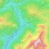 Topografische Karte Alleghe, Höhe, Relief