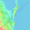 Topografische Karte Great Sandy National Park, Höhe, Relief