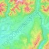 Topografische Karte Belluno, Höhe, Relief
