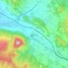 Topografische Karte Monreal, Reliefkarte, Höhenkarte