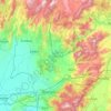 Topografische Karte Osmaniye, Reliefkarte, Höhenkarte